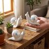 Retro Style Snail Disco Ball Sun Catcher Miniature Snail Desktop Ornaments  Bedroom
