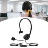 USB Headset with Mic Mircrophone Call Center Corded Headphone Single Ear for Meetings
