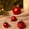 50Pcs/Set Shatterproof Xmas Tree Hanging Balls Plastic Christmas Ball Ornaments  Christmas Party