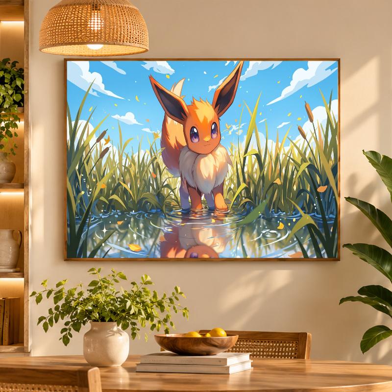 5D Diamond Painting Eevee DIY Full Drill Diamond Art Kit Home Decoration