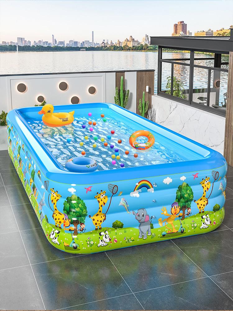 Outdoor Large   ProtectionPVCInflatable Swimming Pool Adult Swimming Pool Household Outdoor Courtyard Paddling Pool