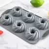 Heat Resistant Silicone Fluted Tube Cake Molds for Oven Microwave Baking Pan with Easy Releases Dishwasher Safe Design