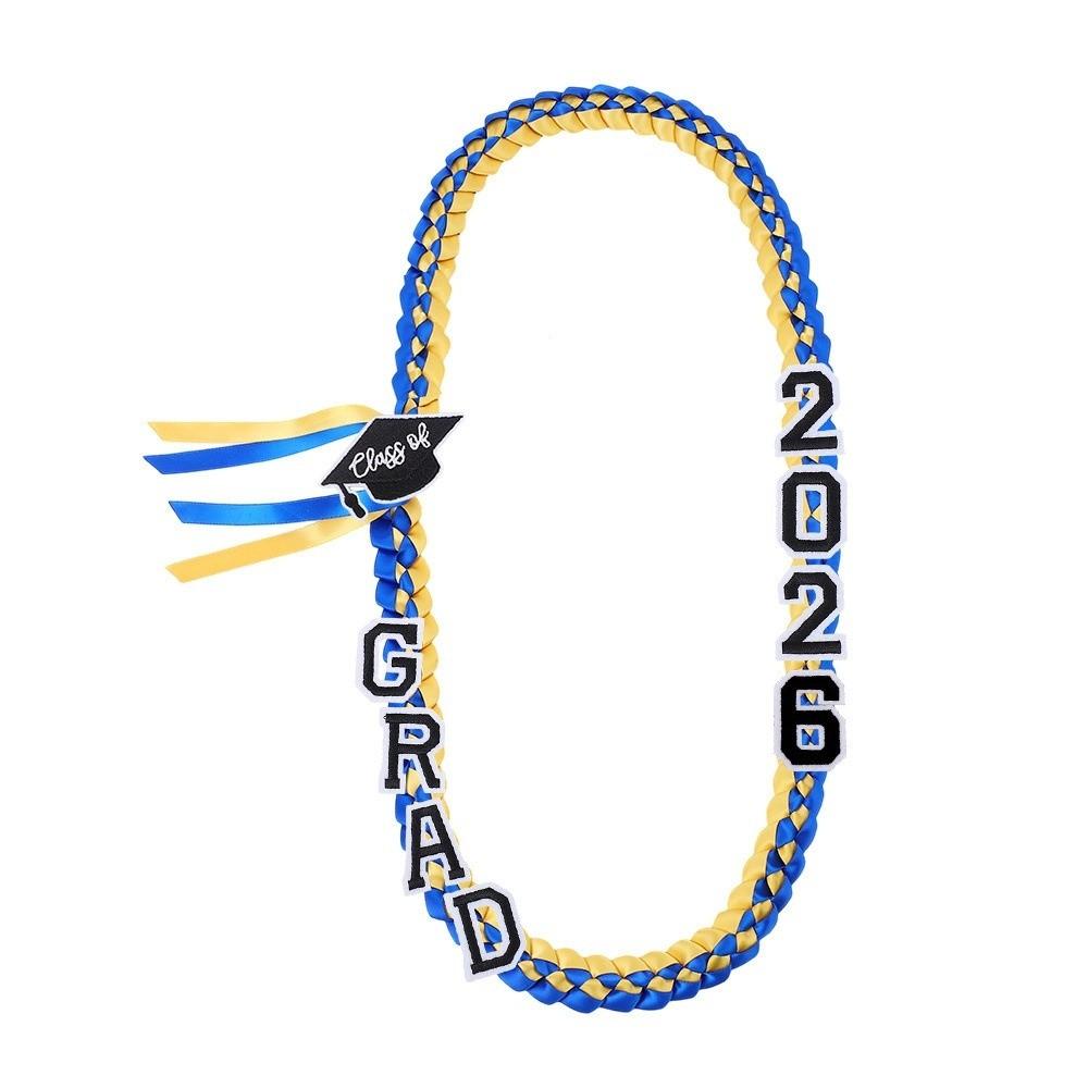 

Double-layered Weaving Graduation Ribbon Lei Senior Year Garland Farewell Party Style 1