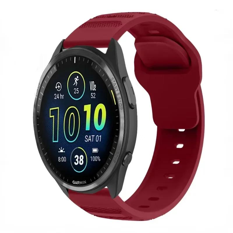 Силиконовый ремешок 20/22 мм для Garmin Active 5/Vivoactive 5/Venu 3 Дышащий браслет для Garmin Forerunner 965 265 165 55 955 Ремень