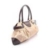 Used Salvatore Ferragamo Gancini Shoulder Bag 21 6325 Canvas Leather Beige Brown Used Women