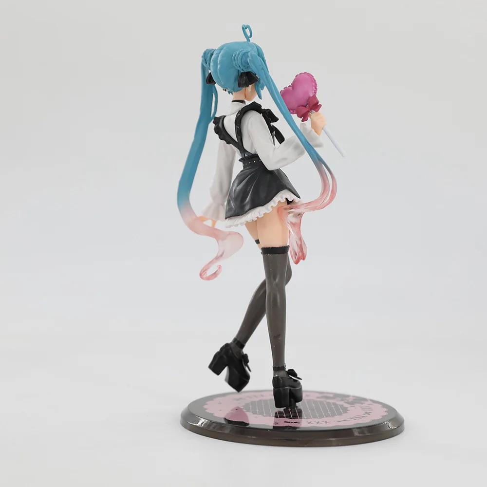 18cm Girl Hatsune Miku Anime Figure Fashion Subclture Miku Action Figure Room Decorations PVC Collection Model Doll Toys