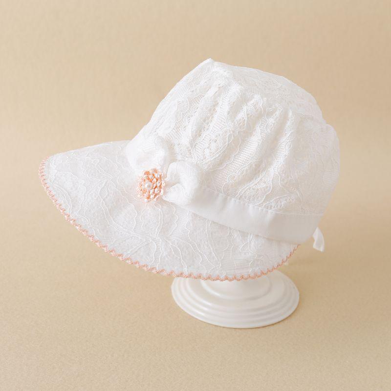 Girls' Lace Princess Sun Hat - Cute & Adorable Wide Brim for Spring/Summer