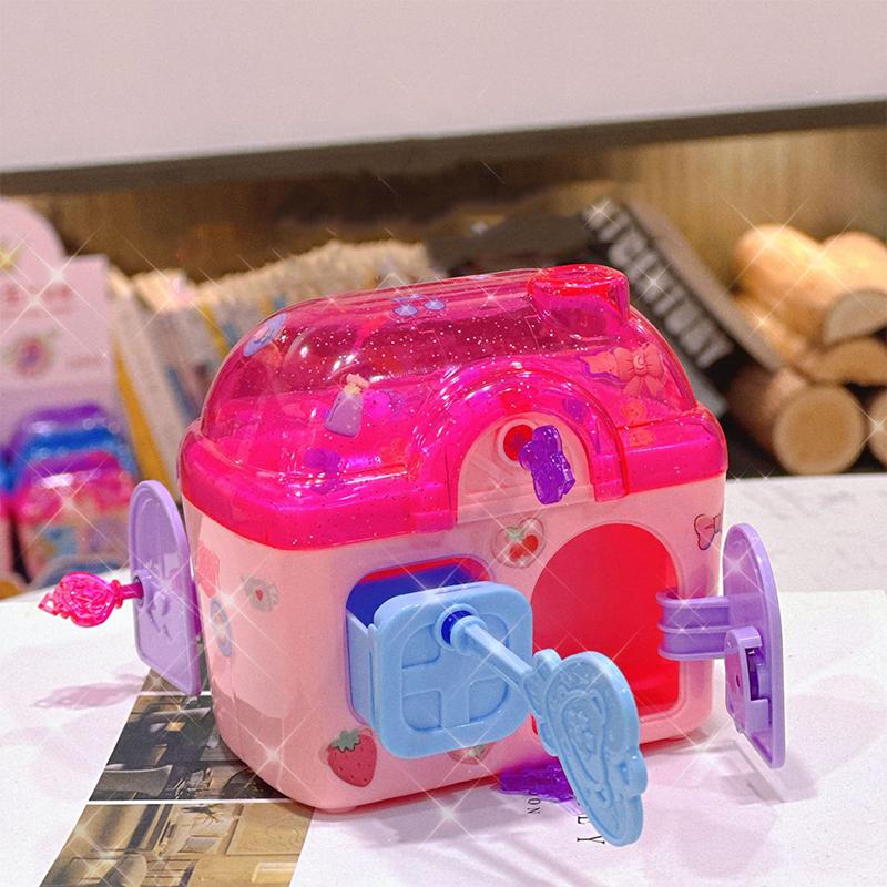 Princess Mengqiya Magic Book Surprise Key Unlocking Treasure Box Storage Box Little Girl Playing House Toy Blind Box