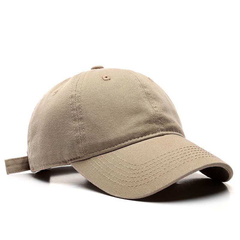 12 Color Korean Style Japanese Style Washed Curved Brim Cotton Peaked Cap For Men Solid Color Women's Sun Protection Sunshade Baseball Cap