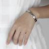 9 Mm Wide Stainless Steel Bracelets Simple Trendy Style Daily Wear Silver-Color Charm Bracelet For Women On Party Unisex Style