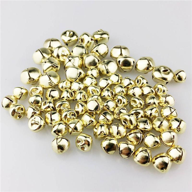 

ABUL-1000 Pieces Jingle Bells, 15Mm Metal Jingle Bells Mini Craft Bells Beads For DIY Gold золотистий