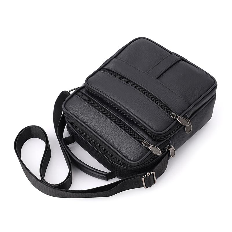 Vintage Leder Umhängetasche für Herren – Klassische Messenger Crossbody Tasche für Business Casual & Reisegebrauch