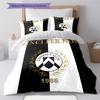 Udinese Calcio Bedding Quilt Set Quilt Cover Pillowcase Home Decoration Birthday Gift (1 * Duvet Cover + 2 * Pillowcase, Without Core)