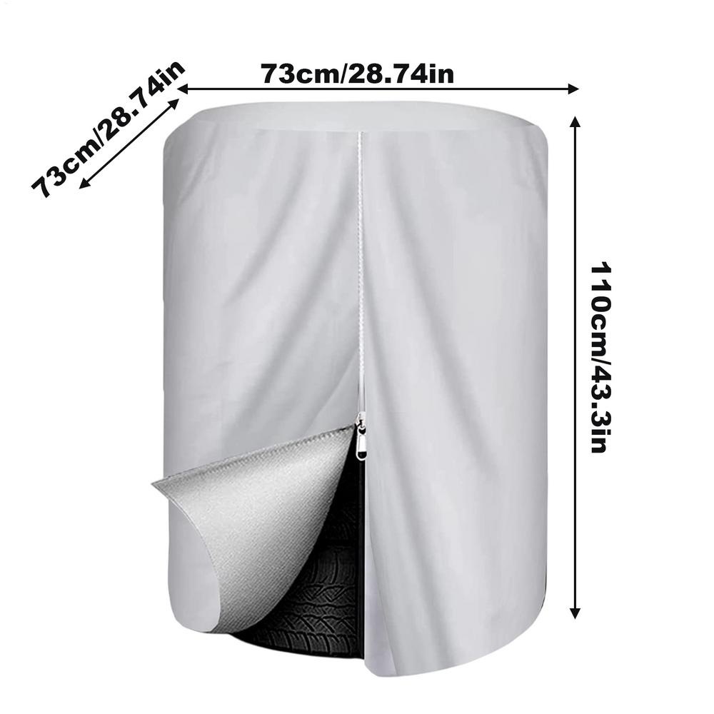 

Tire Storage Bag Waterproof RV Tire Covers Large Capacity Wheel Holder Outdoor Storage Bag For Cars Trucks Trailers Vehicles срібний