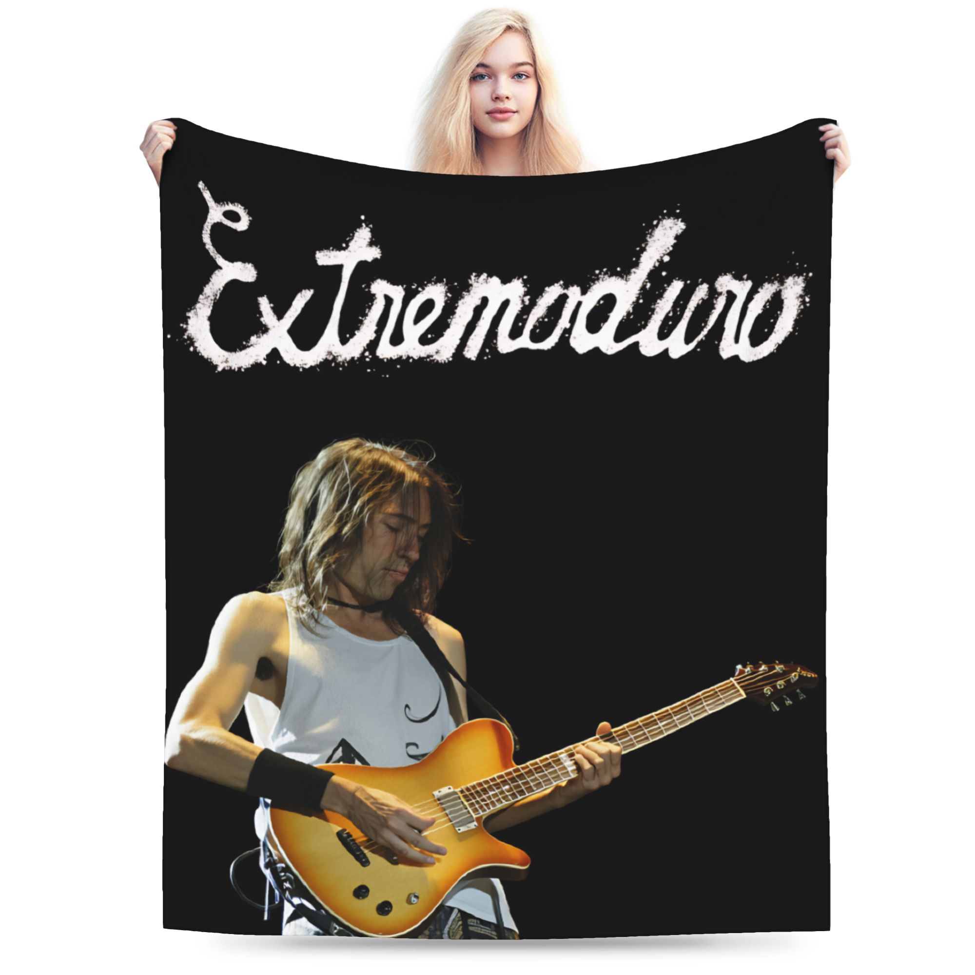 Robe Extremoduro Spanish Rock Band Blanket Warm Soft Novelty Plush Throw Blanket For Boy Girl Flannel Bedspread Bed Cover 30x40in