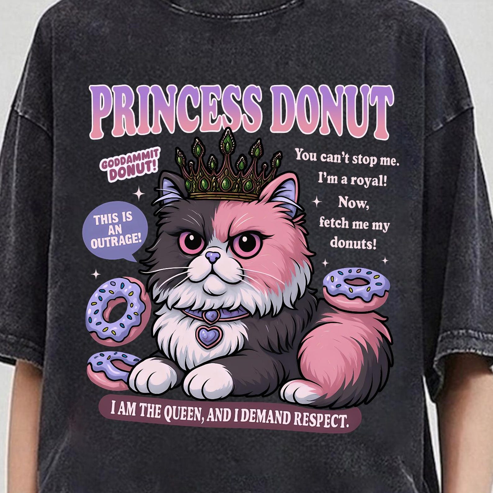 Princess Donut Dungeo, Princess Donut The Queen Anne Chonk, Comfort Colors Shirt, Dungeon Crawler Carl TShirt, Sci-Fi Book Lover Tee 3XL