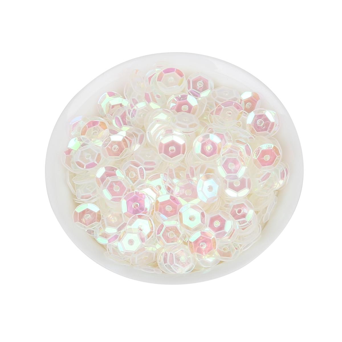 

1200 шт., разноцветные блестки из ПВХ, плоские круглые свободные пайетки, швейные свадебные аксессуары для женской одежды чистый