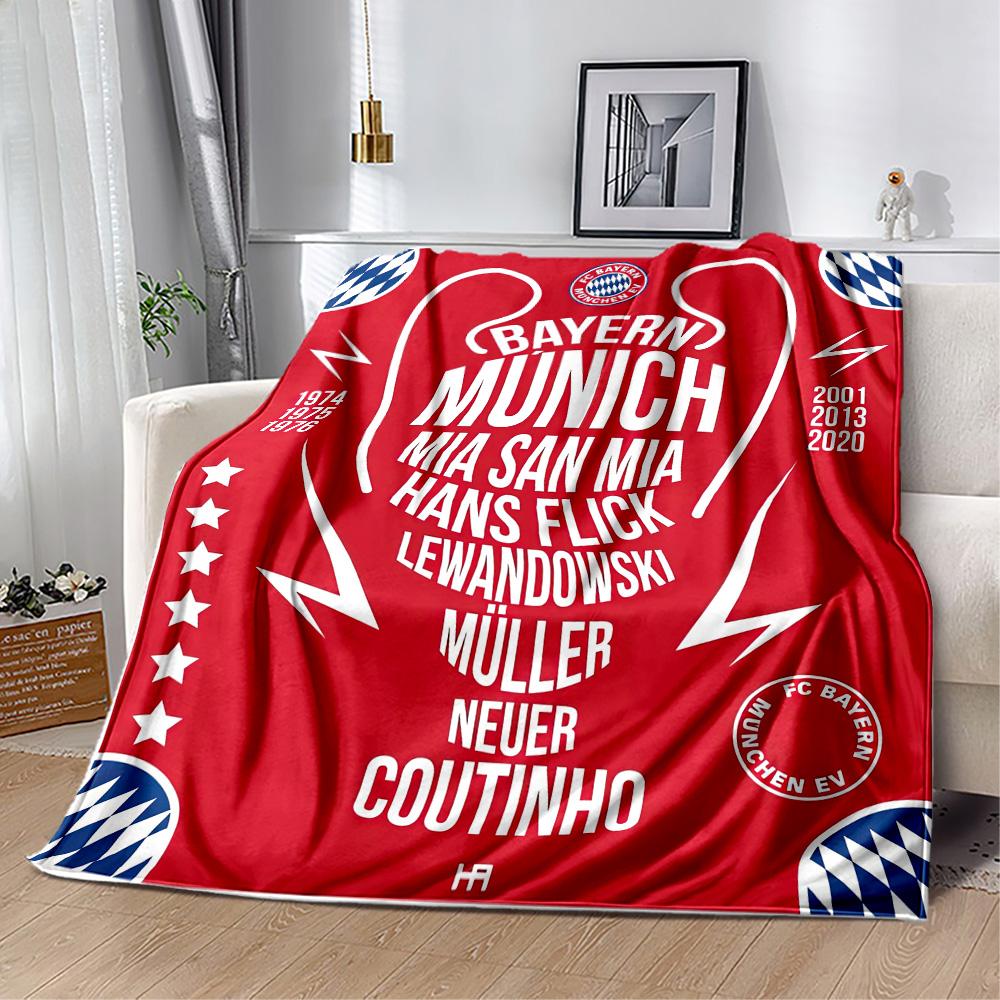 Bayern Munich Blanket Soft Warm Cozy Great for Livingroom Office Couch for All Occasions Warmthful Decor Best Holiday Gift for Friends Family