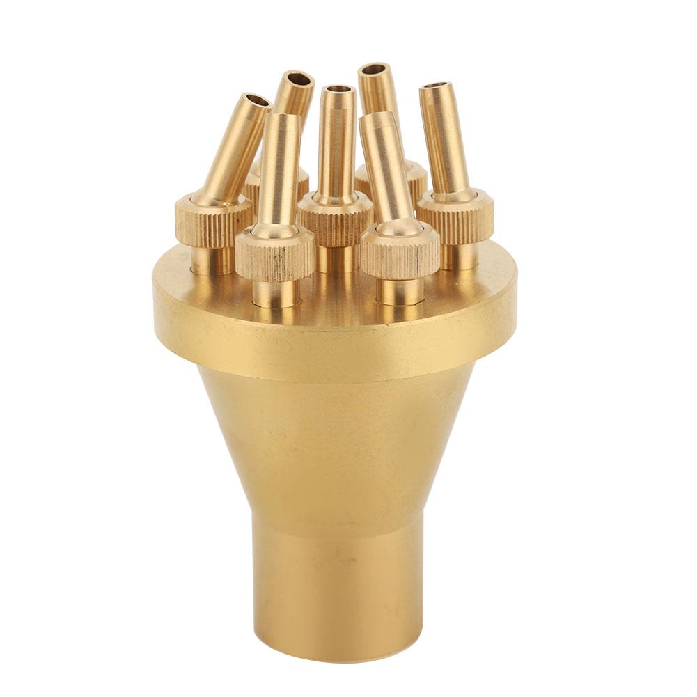 

FNPT 1 DN25 Fountain Nozzle 2 Tier Center Straight Style Garden Pond Spray Head For Garden Decor золотой
