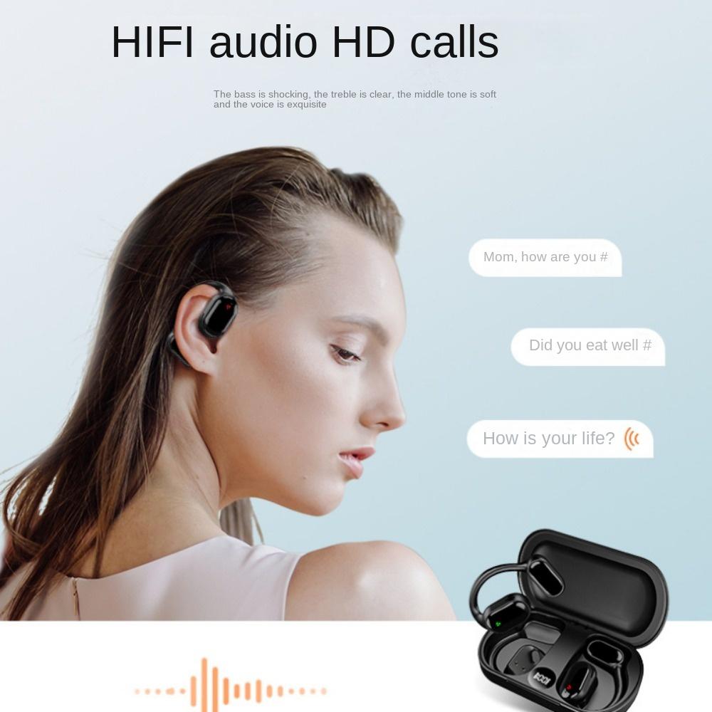Bluetooth headset typu zavěšení na ucho s vedením vzduchu nevkládané do ucha bezdrátové sportovní headset s kostním vedením pro obě uši