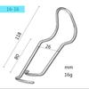Plant Cages Steel Buckle Fixing Clamp Garden Greenhouse Pipe Support Fixing Clamp Connector Steel Pressing Spring Wire Clip