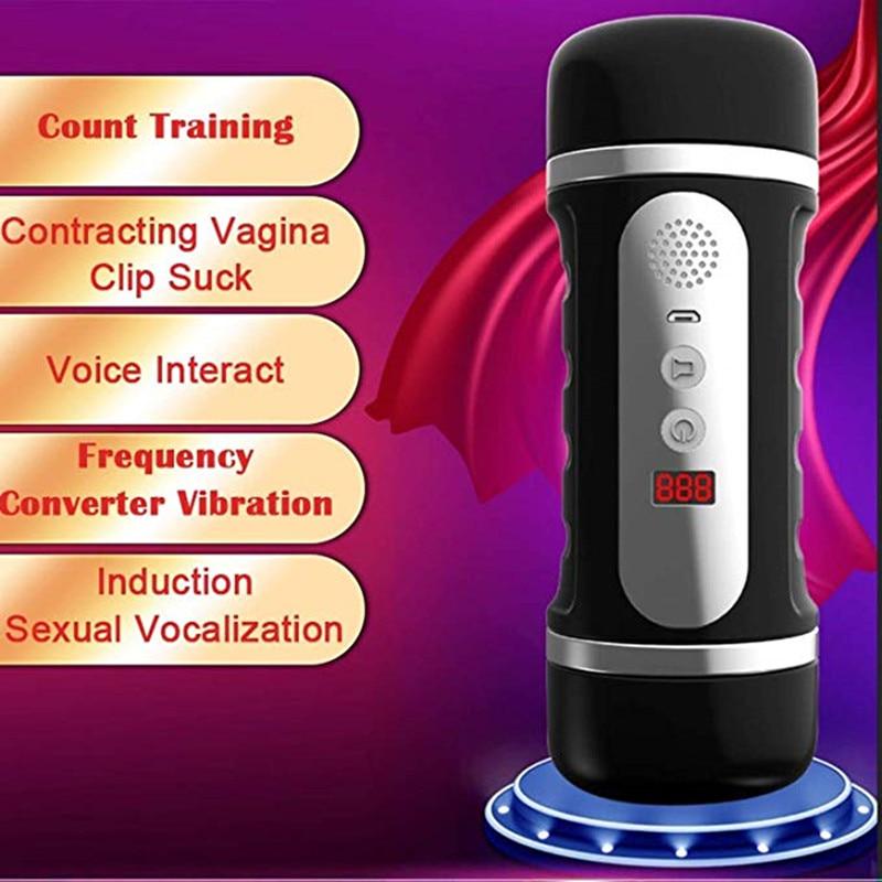 Muž Masturbator Cup Vytrvalostní cvičení pro dospělé Sex Produkty Vakuové Kapesní Pohár pro muže Měkká Pussy Sex