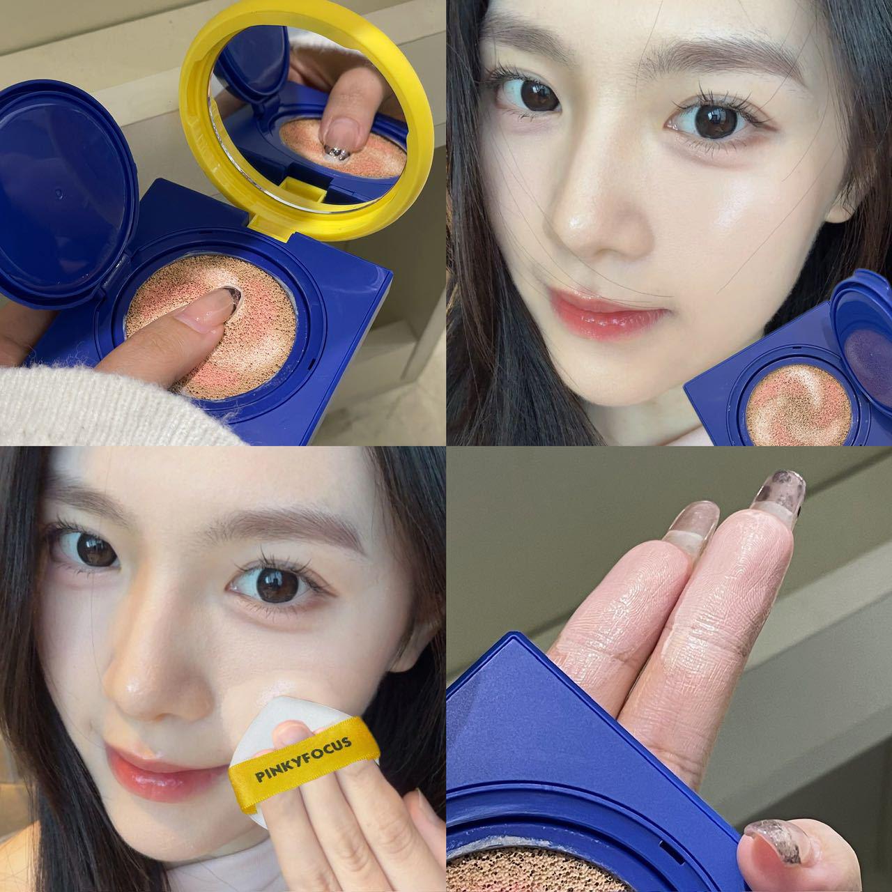 PINKYFOCUS Radiant Glow Cushion Foundation & Concealer 11g