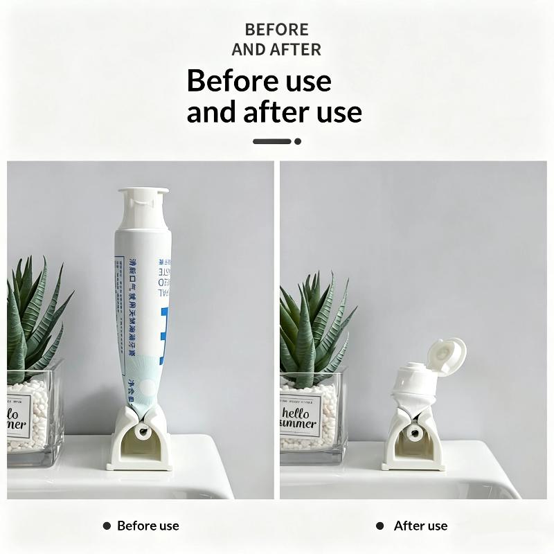 Manual Plastic Toothpaste Squeezer Save Toothpaste 100% No Waste Easy Use Durable for Household Bathroom Shower Room