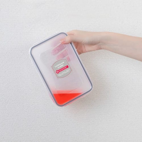 Bestco Lock & Lock Classic 1.0L Storage Container, Rectangular, Gray, HPL817G