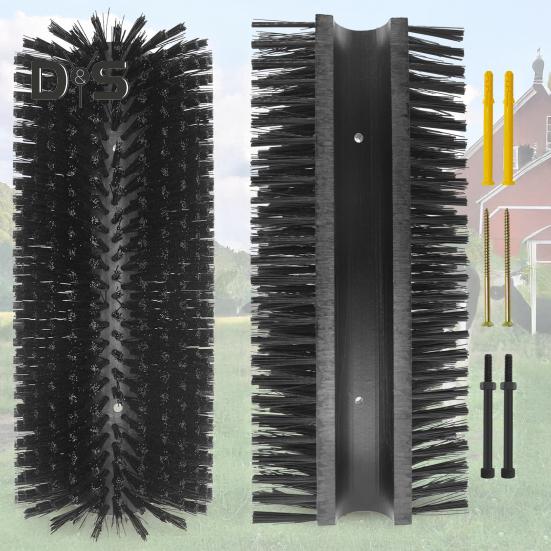 Livestock Scratching Brushes Cow Scratcher Brush with Screws for Back Itch Relief Goat Cleaning Grooming Post Brush for Horse Pig Cattle Supplies