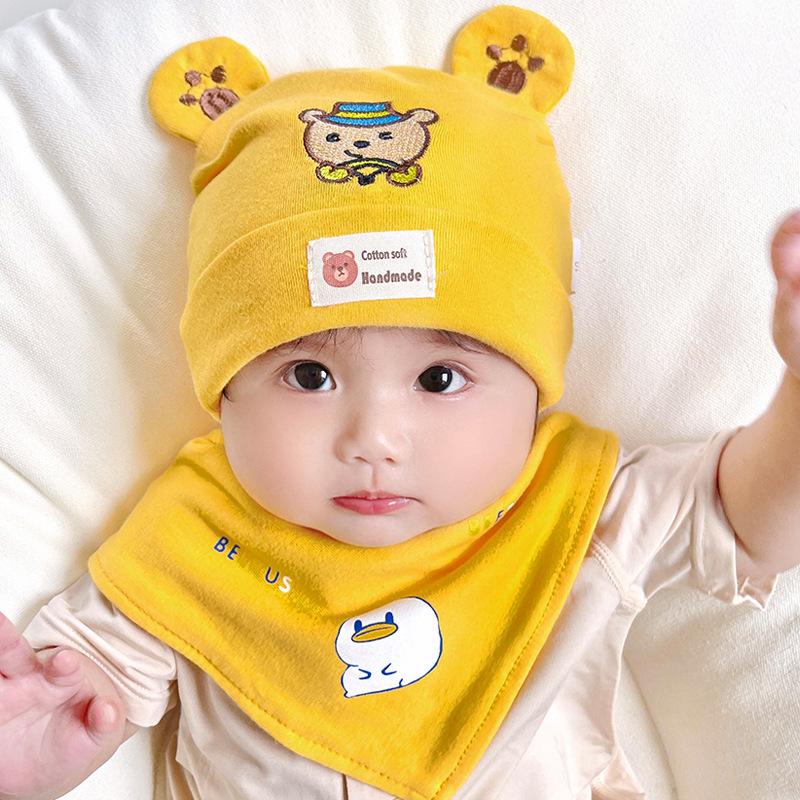 Katu Bear Infant Cotton Pullover Hat for 3-12 Months - Spring/Autumn Boys & Girls
