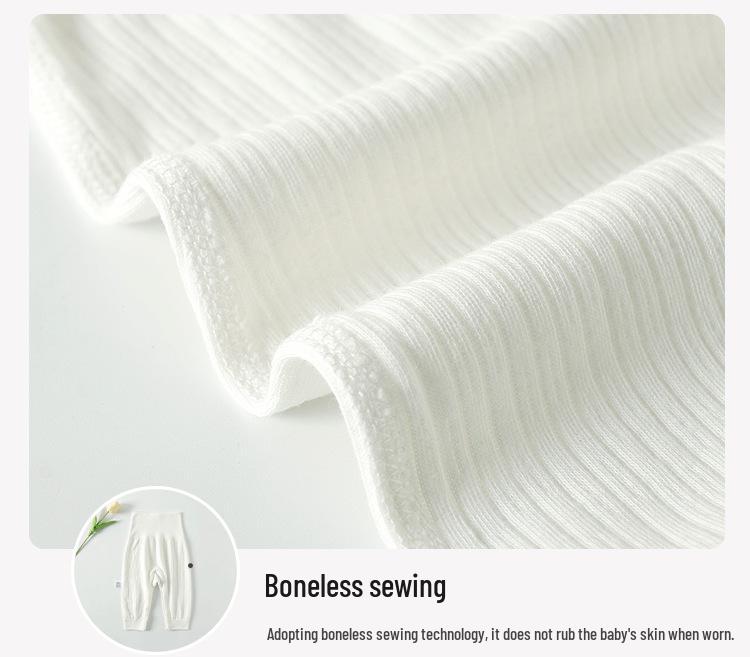 Newborn High-Waist Cotton Snap Pants - Baby Autumn Big Butt Style