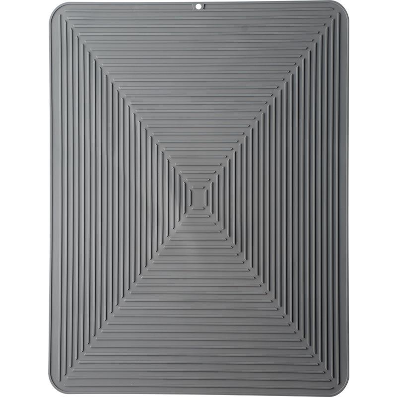 100% Waterproof BPA Free Silicone Dish Drying Mat Large Drainer Mat Protection Heat Resistant Trivet Counter Top Mat Sink Non