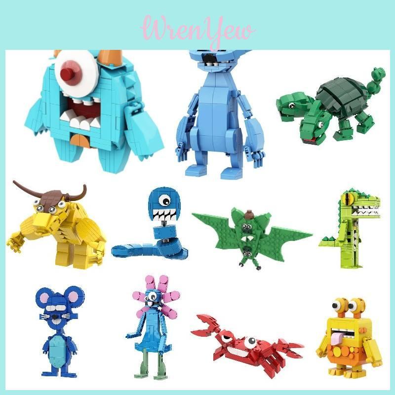 Baban Kindergarten Building Blocks Season 3 Green Monster Doll Garden Handicraft Baban Playground Building Blocks Toy