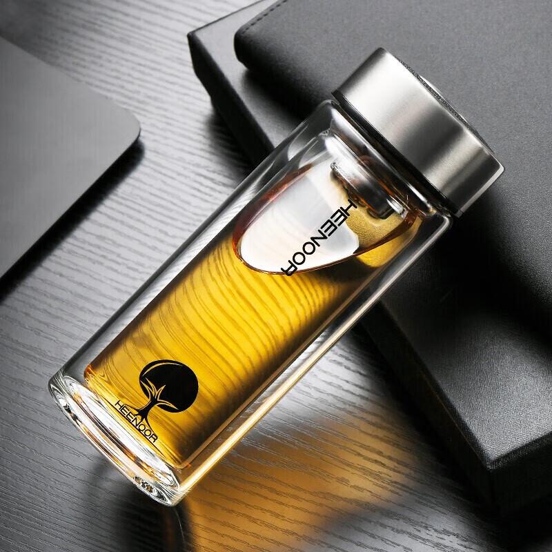 Xinuo Double-Layer Glass Tea Cup