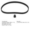 535-5M-15 Electric Scooter Belt with 13T Timing Pulley 5mm Pitch Drive Belt Rubber 107 Teeth Timing Belt Replacement Part