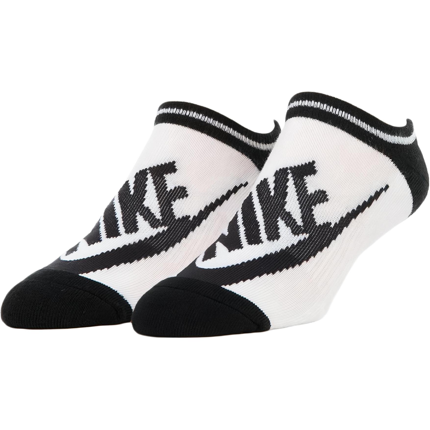 Nike Ankle Socks Women s 3 Pack Black White SX6064-101 M