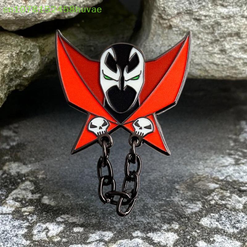 1 Pc Gothic Enamel Dark Hero Lapel Badge Classic Brooch Pin Jewelry Halloween Decorative