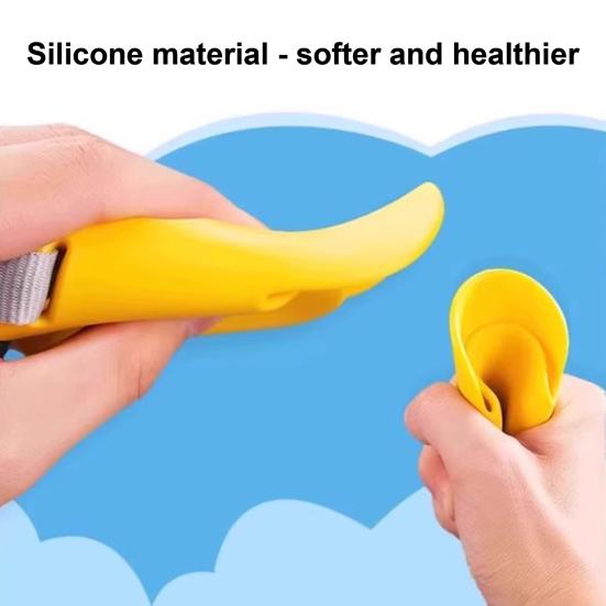 Duck Bill Dog Muzzle Anti Bite Soft Silicone Dog Mouth Cover with Adjustable Strap Puppy Muzzle To Prevent Barking Biting