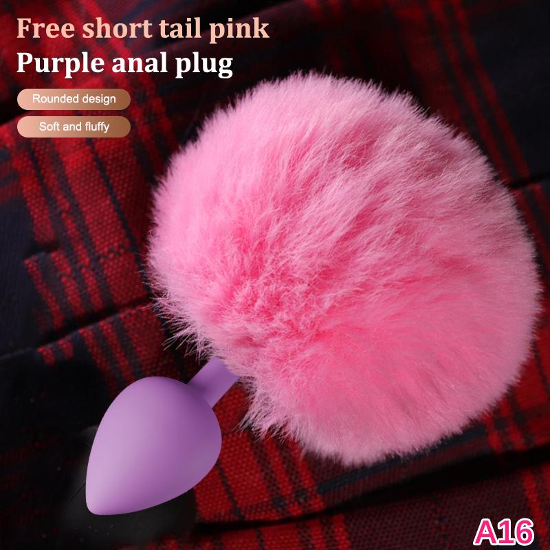 1Pc Sexy Fox Anal Plug Tail Silicone Butt Plug Dildos for Women Men Long Tail Cosplay Adult Sex Toy Game