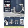 Handheld Sink Sprayer Extender Shower Head Hair Washing Adjustable Hose Bathroom Faucet Attachment