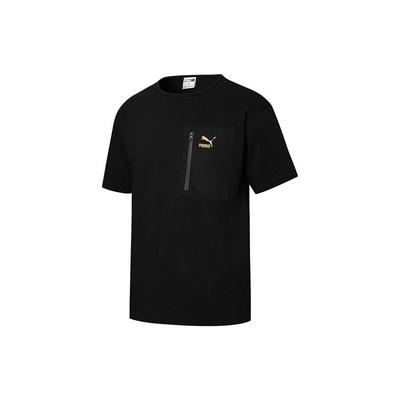 Florida Sommer Freizeit Sporttasche Reißverschluss Kurzarm T-Shirt Unisex Oberteile Schwarz 534002-01