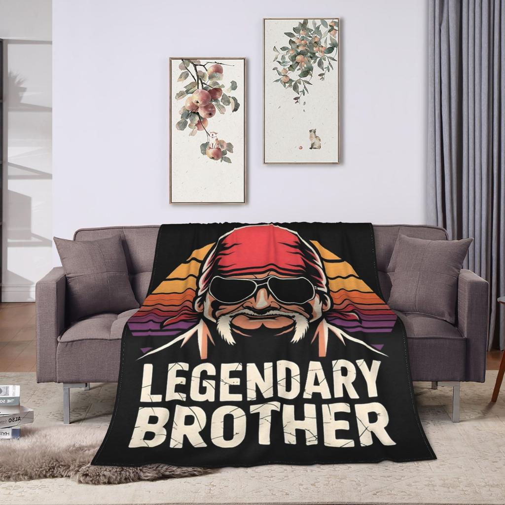 Hulk Hogan Hulkamania RIP Blanket Fleece Decoration Breathable Ultra-Soft Throw Blanket for Sofa Office Rug Piece