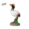 Outdoor Felsenlandschaft Dekoration Harz Rotkronen-Vogel Figuren, Realistische Statuen mit Felsbasis, Mini Landschaftstier Ornamente für Tee