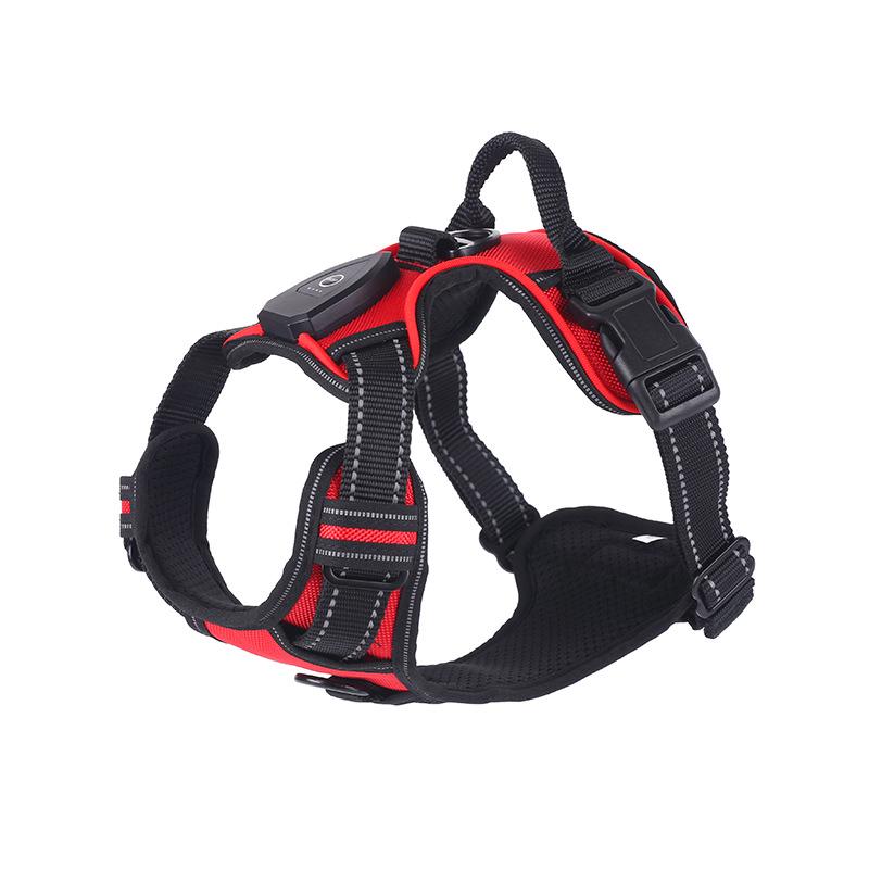 LED Flashing Dog Vest with USB Charging and Explosion-Proof Design