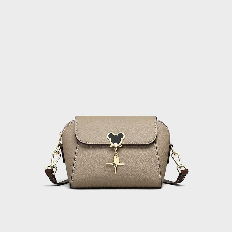 Bag Women's Autumn and Winter New Leather Women's Bag Shoulder Bag High-end Messenger Small Square Bag Luggage