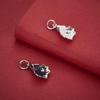 S925 Sterling Silver Morning Glory Flower Pendant for DIY Beading, Bracelet, Necklace Accessories.