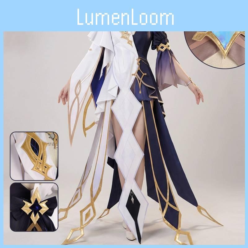 Genshin Impact Istaru Cosplay Costume With Accessories For Anime Role Play