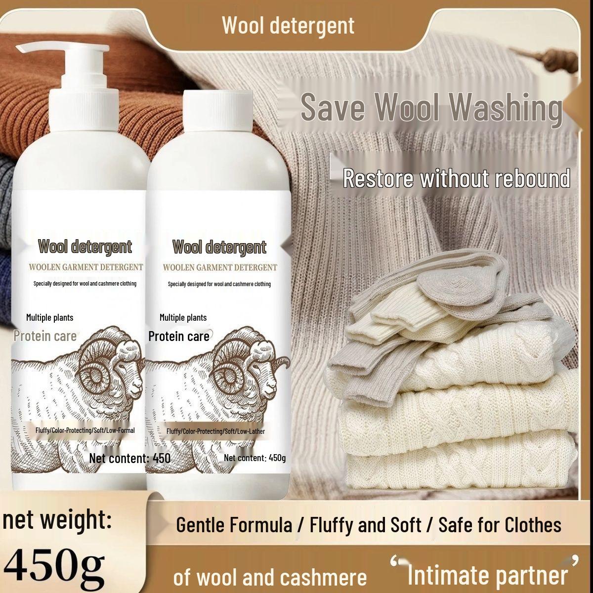 Стиральный порошок для шерсти и кашемира - Защита от усадки, Восстановление пушистости Pump Head