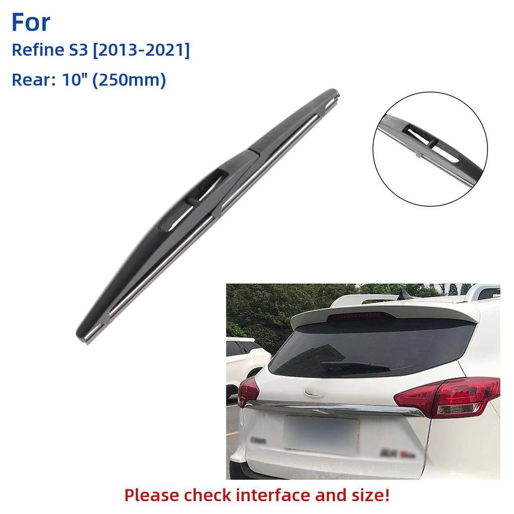 3 STK For JAC Refine S3 2013-2021 24" 15" 10" Front Bak Viskerblader Vindusrute Vinduskutter tilbehør2015 2016 2017 2018 2019 2020 2021